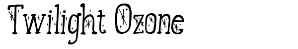 Twilight Ozone font preview
